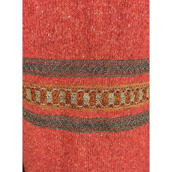 James Coviello Anna Sui Embroidered Long Duster Cardigan Jacket Wool Size Small - Picture 7 of 9